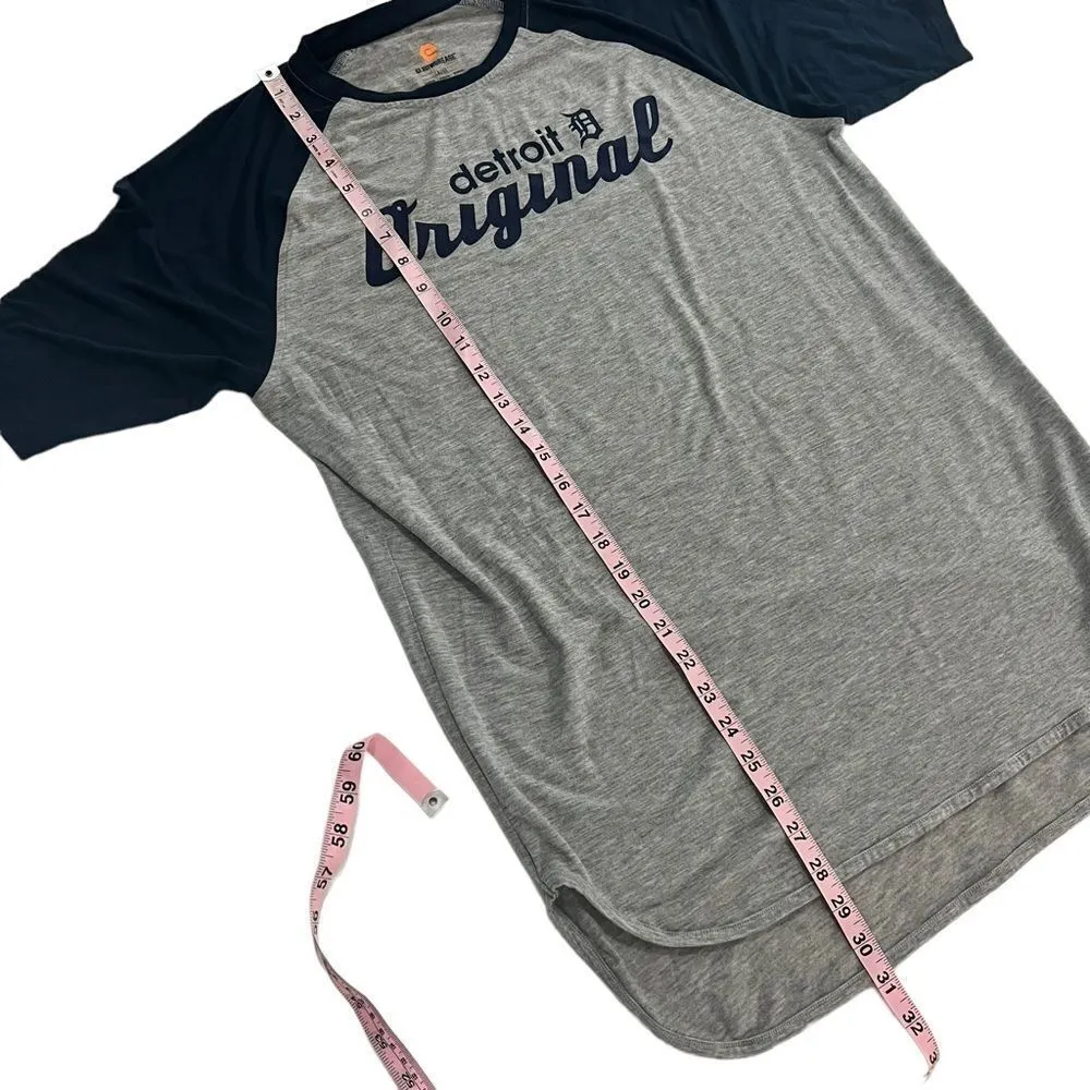 Detroit D Original Baseball Tee Size Large Gray - Image 9
