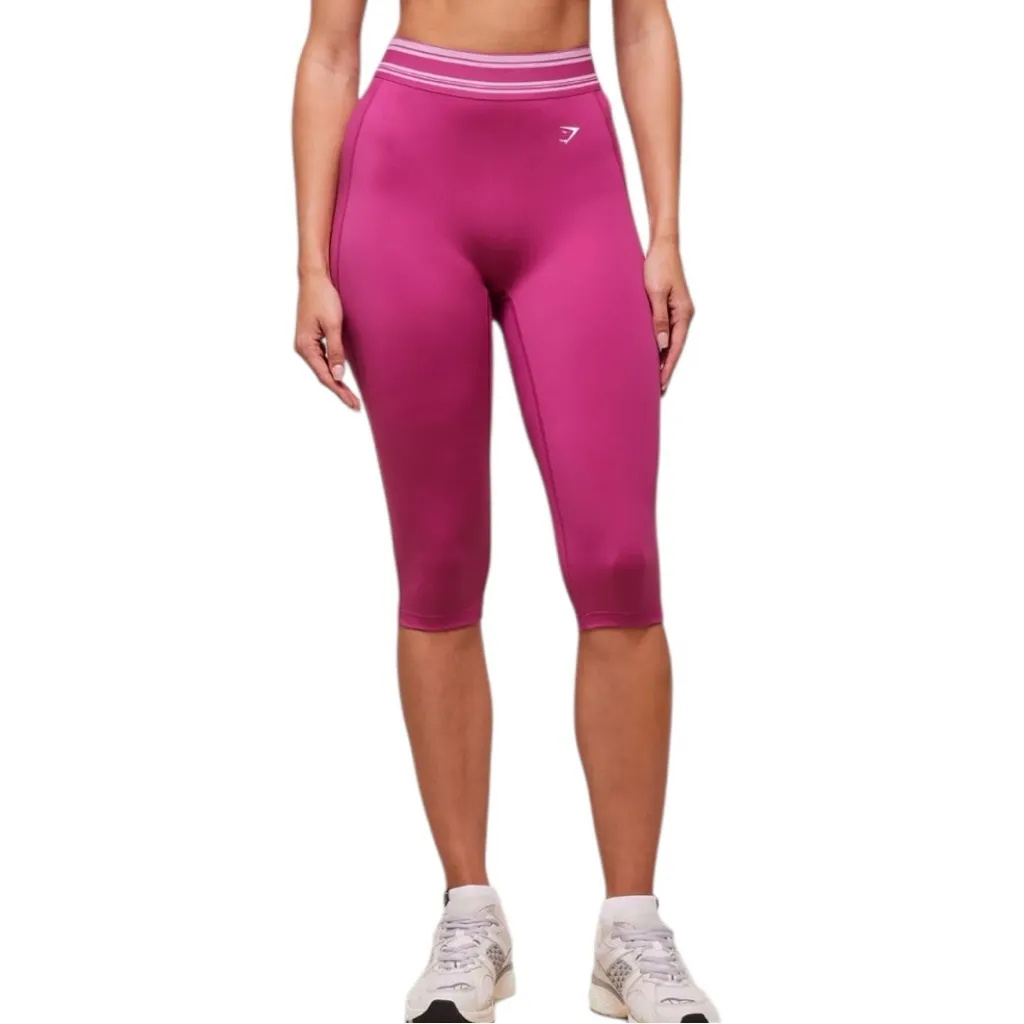 Gymshark Retro Capri Leggings in Winning Pink size Large - Image 2