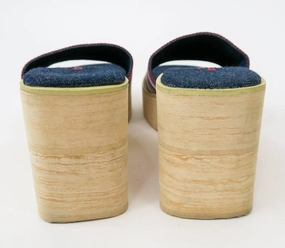 Rainbow Striped Platform Sandals - Image 6