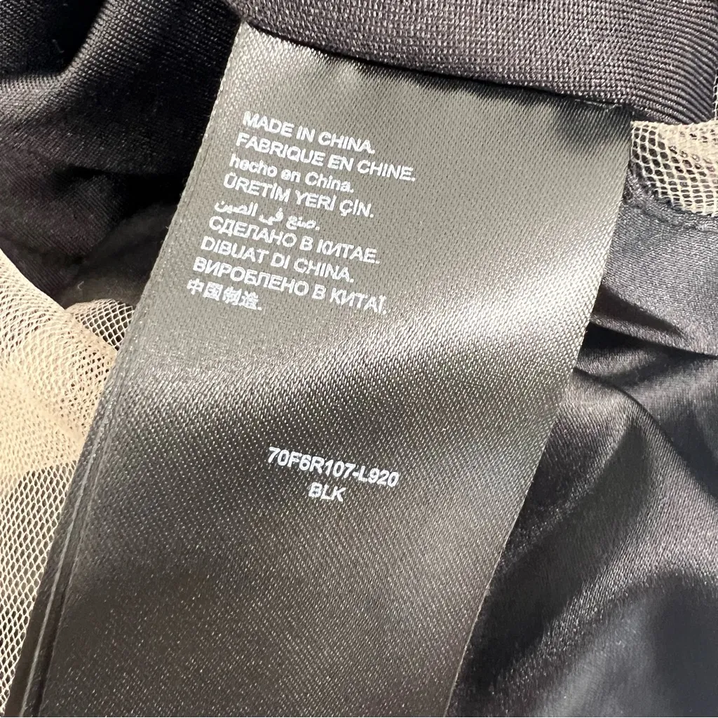 BEBE PLEATED HIGH DOUBLE SLIT GOWN - Image 12