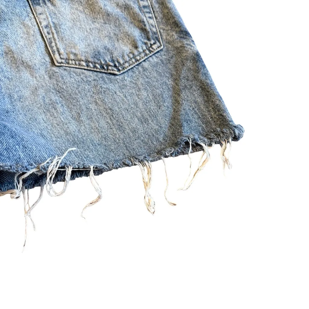 Pacsun 90's Boyfriend Denim Jean Shorts Light Cutoff Distressed Size 28 Women's - Image 5