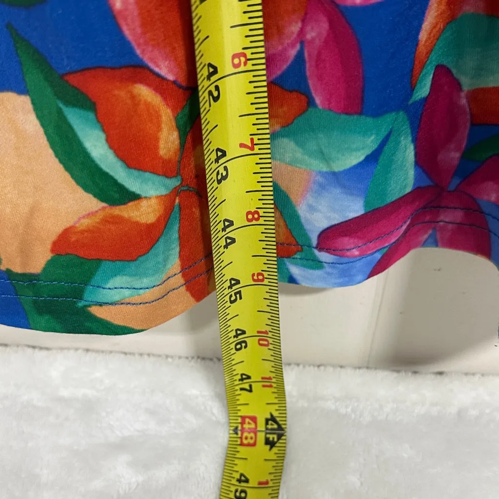 Vibrant Multicolor Floral Midi Dress Size XL - Image 7