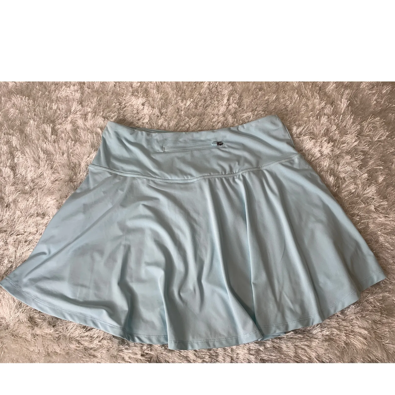 Light Aqua Tennis Skirt Skort Golf Athleisure Sz Large Blue - Image 6