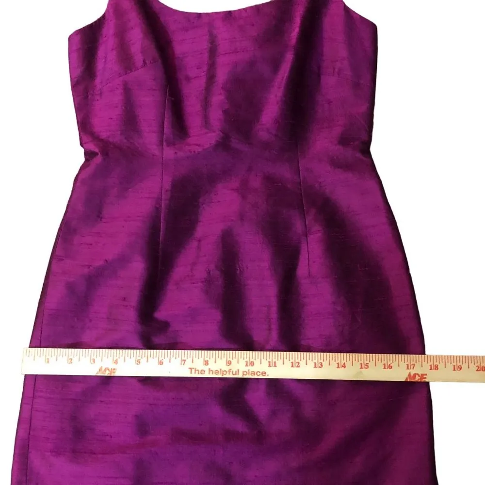 Vintage Laundry by Shelli Seagal Dress Womens 4 Used Magenta Silk - Image 7