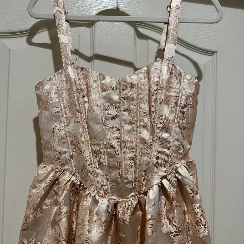 If By Sea Anthropologie Sleeveless Floral Jacquard Maxi Dress size S - Image 6