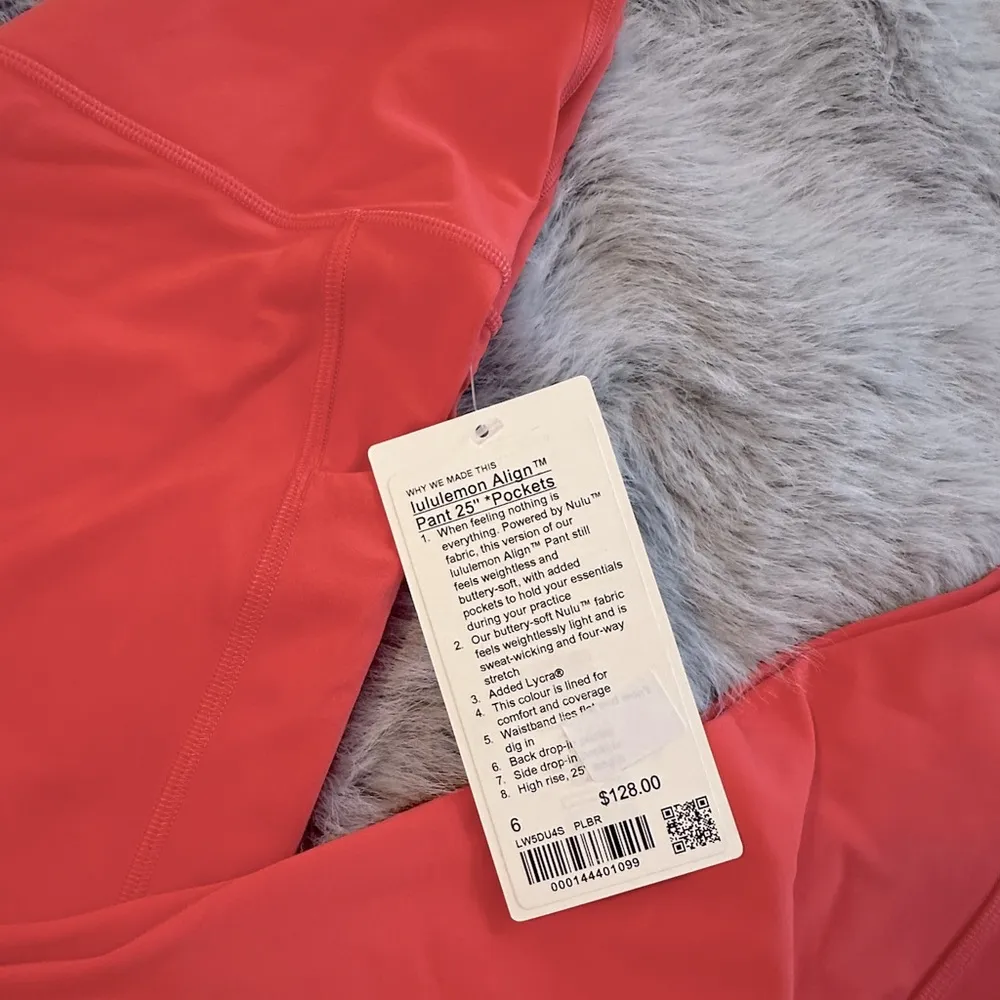 NWT Lululemon Align High-Rise Pant with Pockets 25" / Pale Raspberry - Image 6