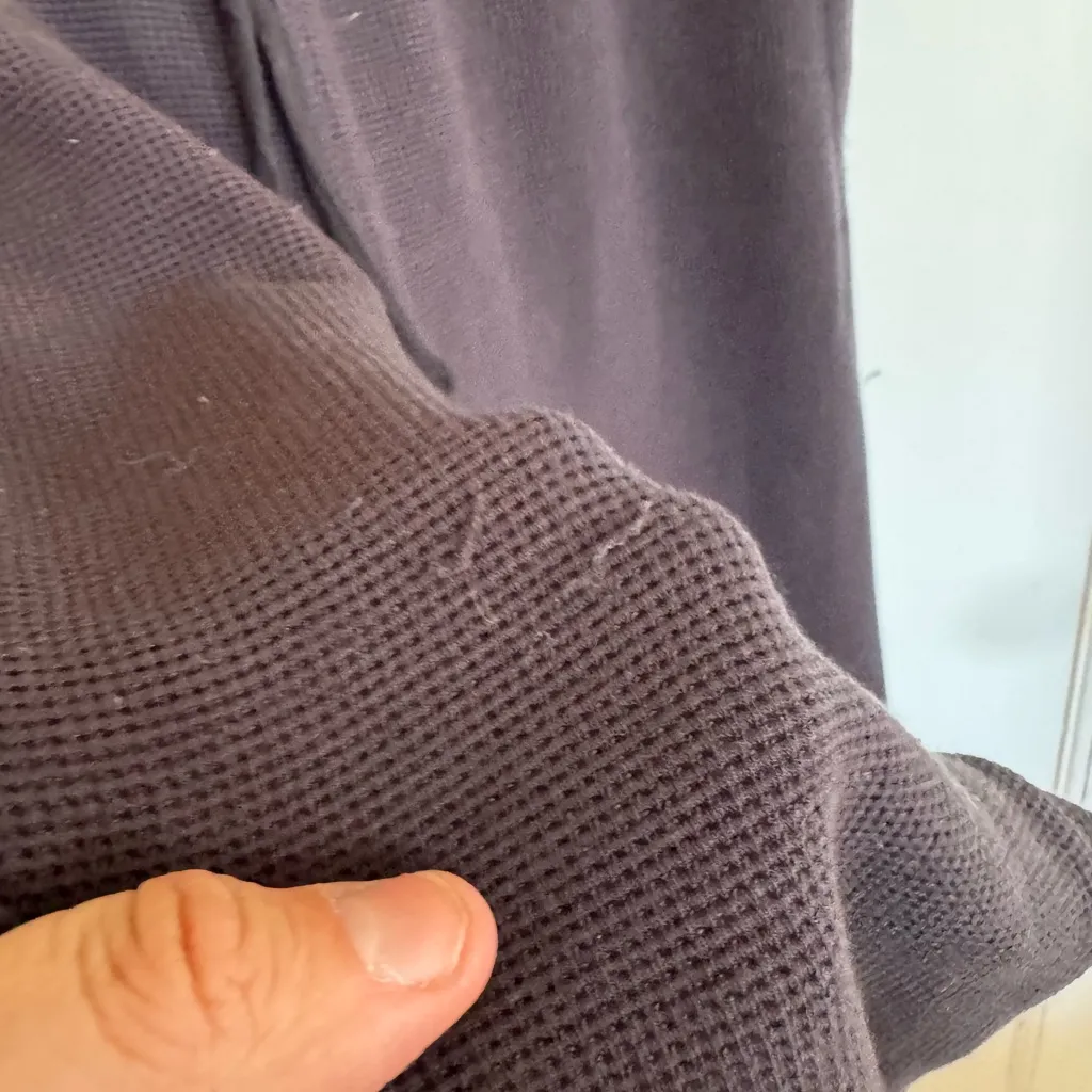 Alo wide leg waffle knit lounge pants size xs - Image 6