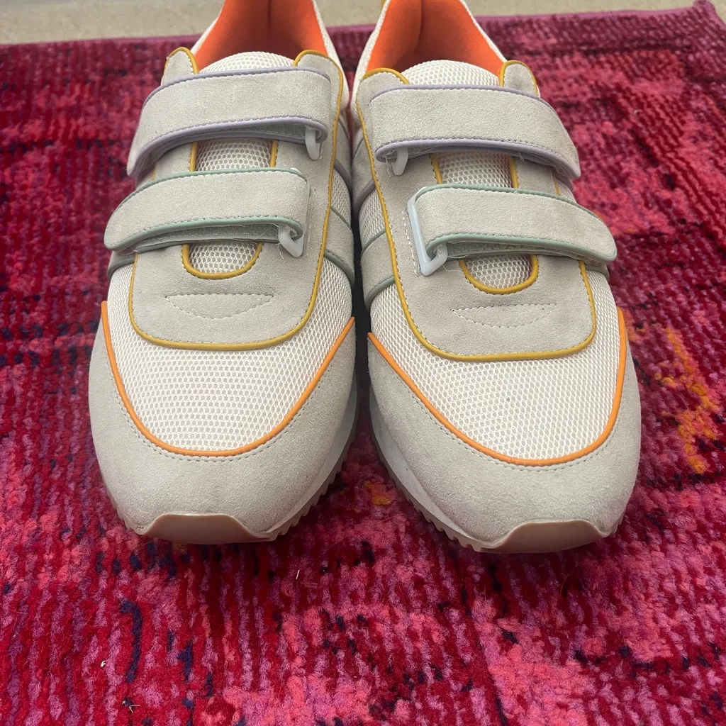Charlotte Stone Colorful Sneakers Orange Size 10 - Image 3