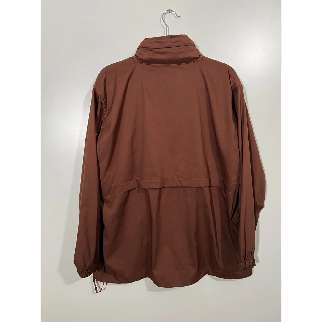 Girlfriend Collective Peregrine Windbreaker in Cocoa Brown Size Medium Zip Up - Image 5