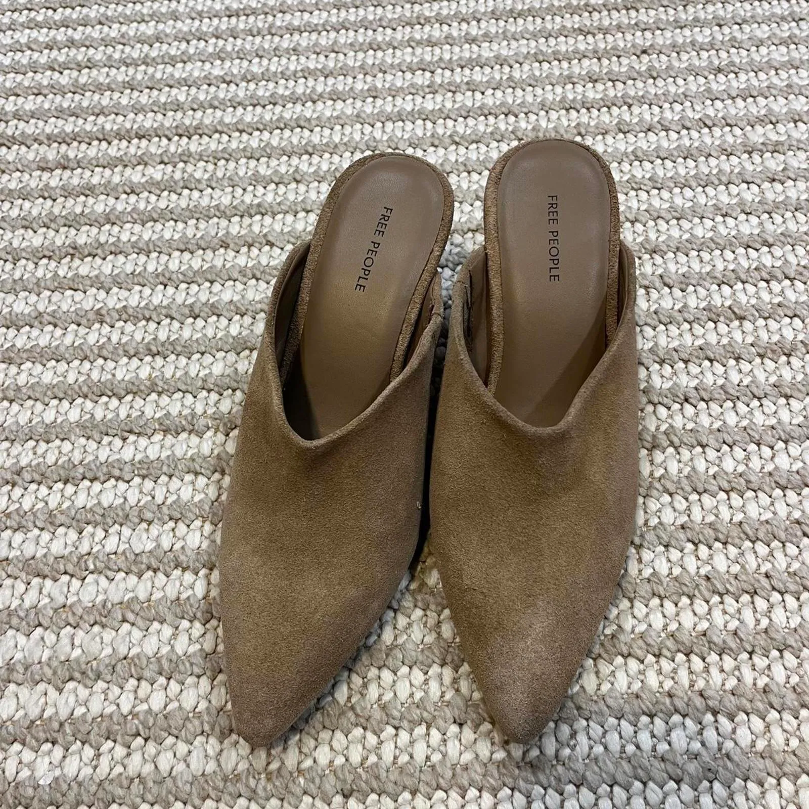 Free People Stellar Mules in Fadded Saddle Suede - Image 4