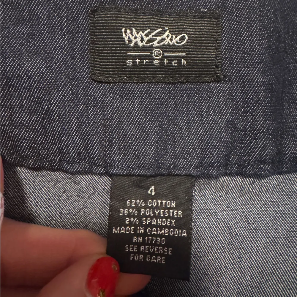 Mossimo Dark Blue Denim Skirt Size 4 - Image 3