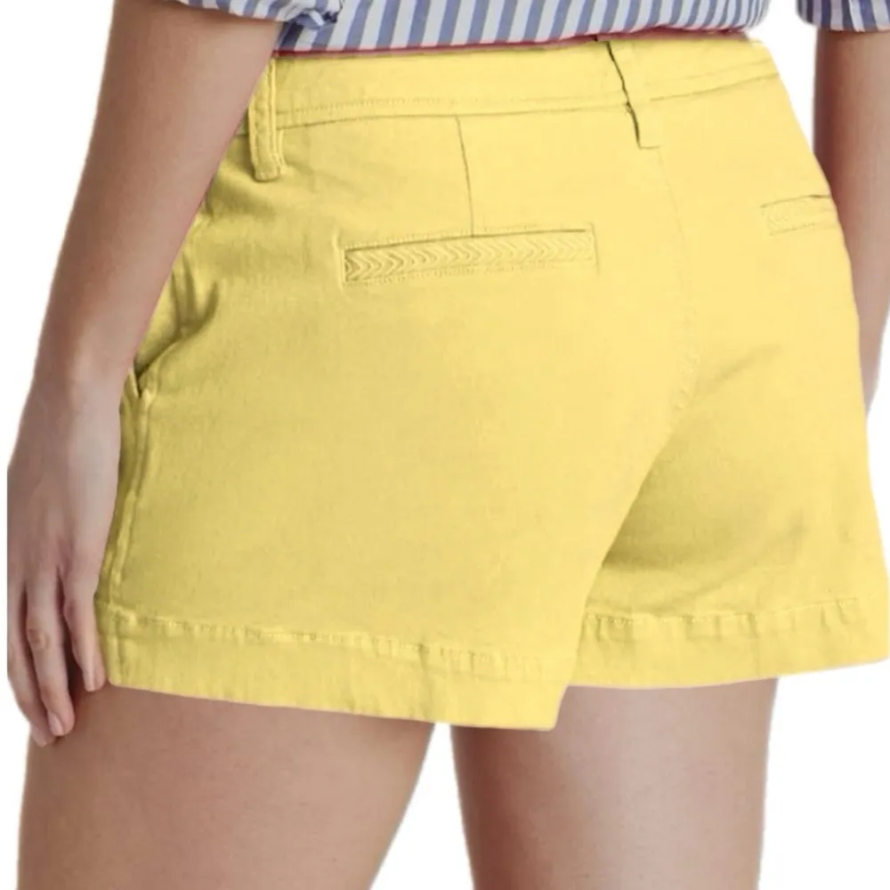 MARKET & SPRUCE Stitch Fix Women’s Size 16 Preppy Yellow Chino Shorts Mid Rise - Image 2