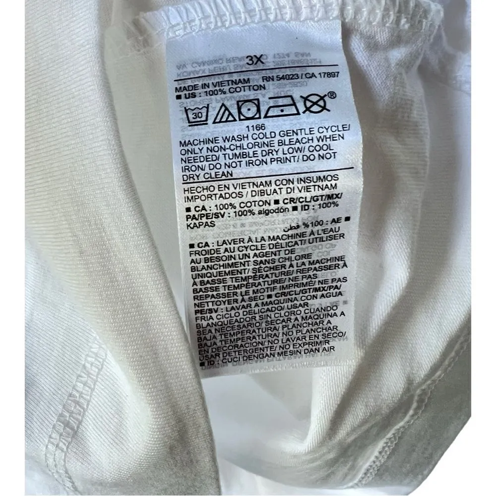 Women's United States of love shirt white plus size old navy fresh size 3X. - Image 6