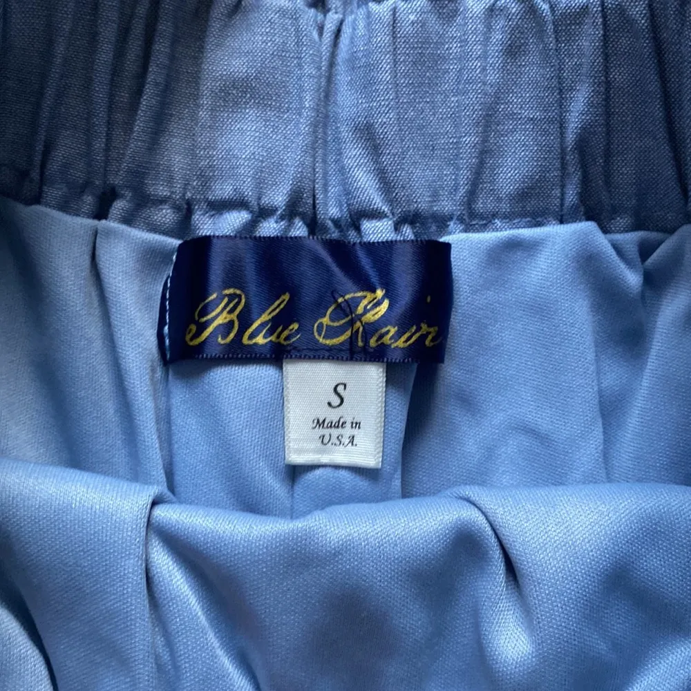 Blue Rain Women's Light Blue Elastic Waist Tie Ruffle Skirt Sz Small - Image 3