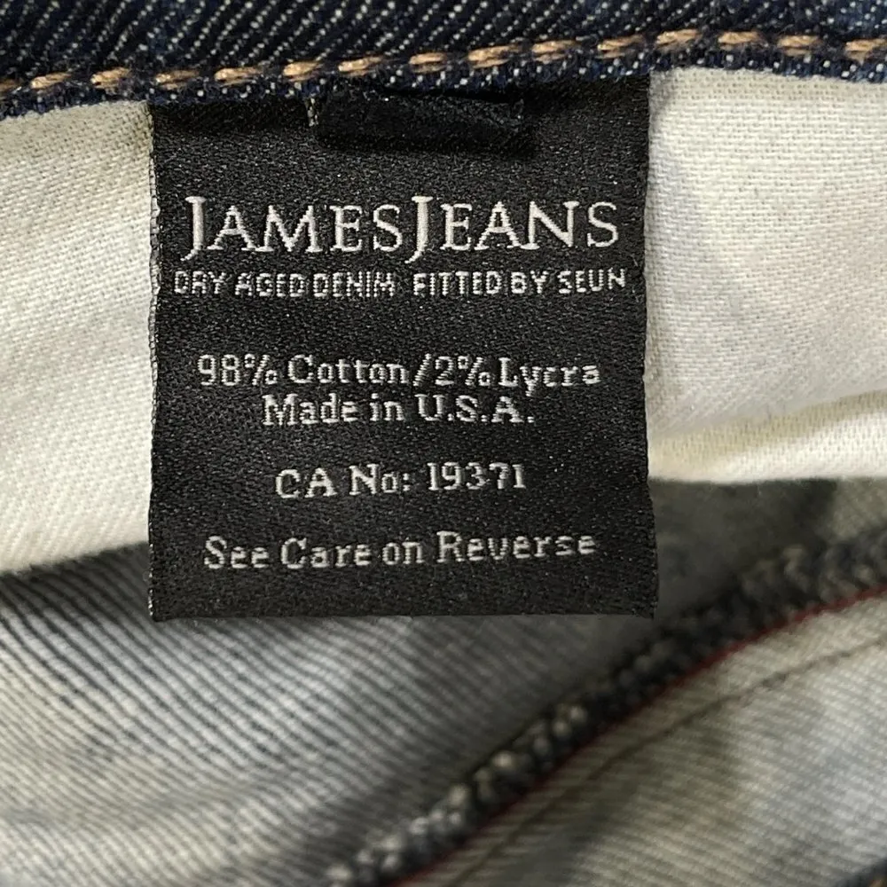 James Jeans NEO BEAU Jeans Split Knee Medium Wash Size 28 - Image 10