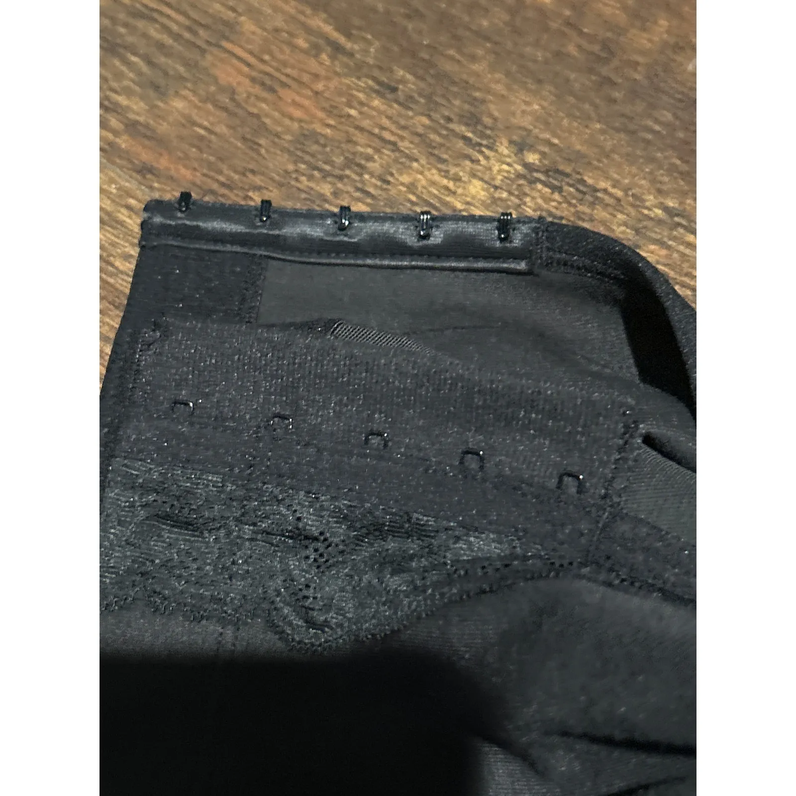 Cacique Bra 38D Black Lace Unlined Full Coverage No Wire Racerback Front Clasp - Image 5