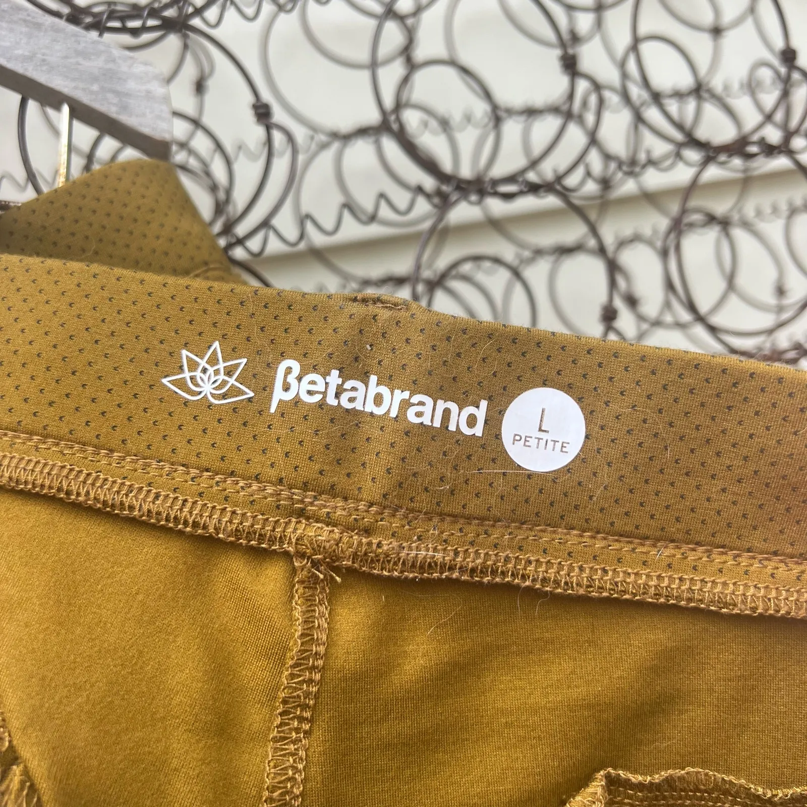 Betabrand olive green brown yoga pants slacks  style number W0076 – TOF LG PETIT - Image 4