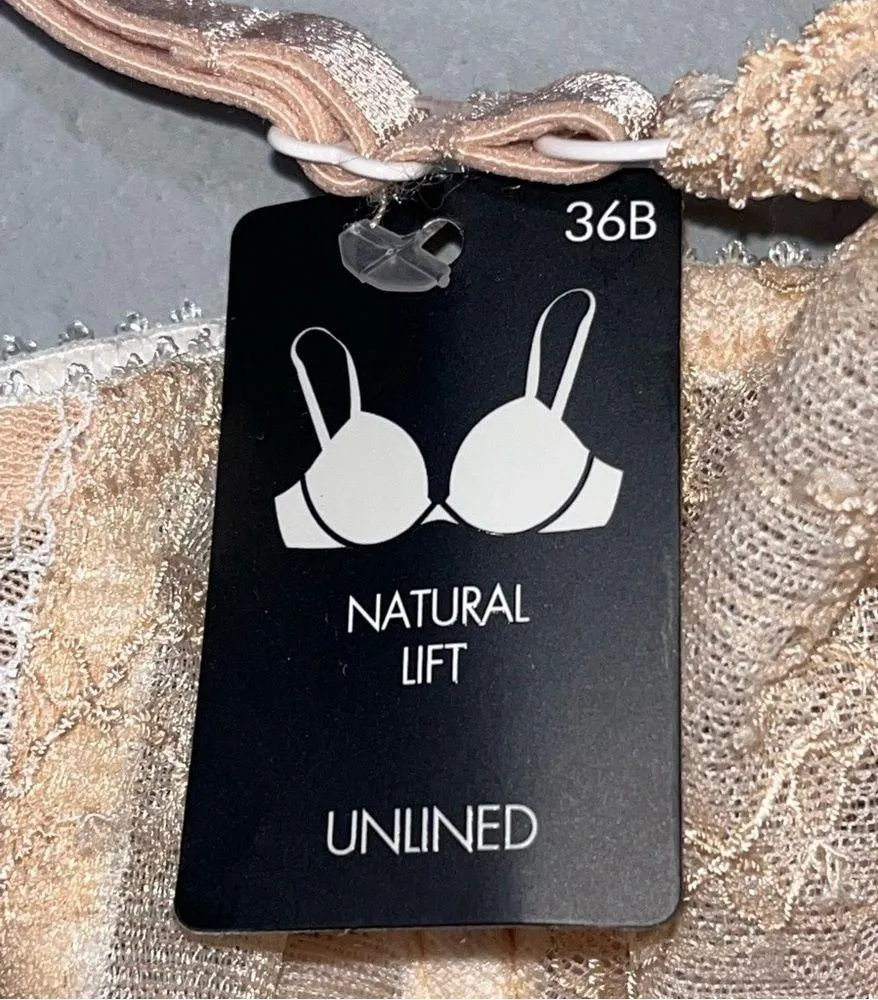 NEW Heidi Klum Natural French Lace Underwire Bra Size undefined - Image 5