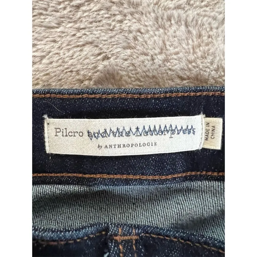 Pilcro by Anthropologie High-Rise Denim Jeans Women’s Size 31 Blue Dark … - Image 6