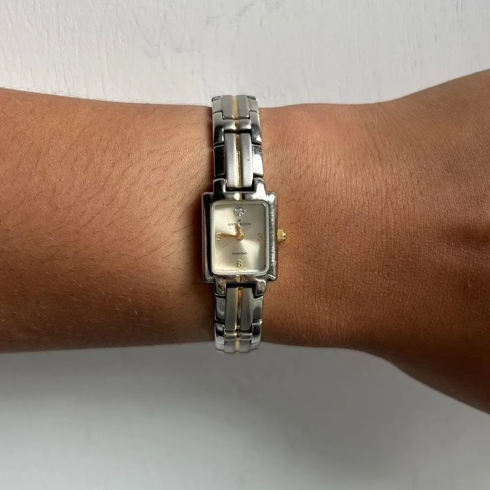 Anne Klein TWO TONE AK  DIAMOND WATCH - Image 2