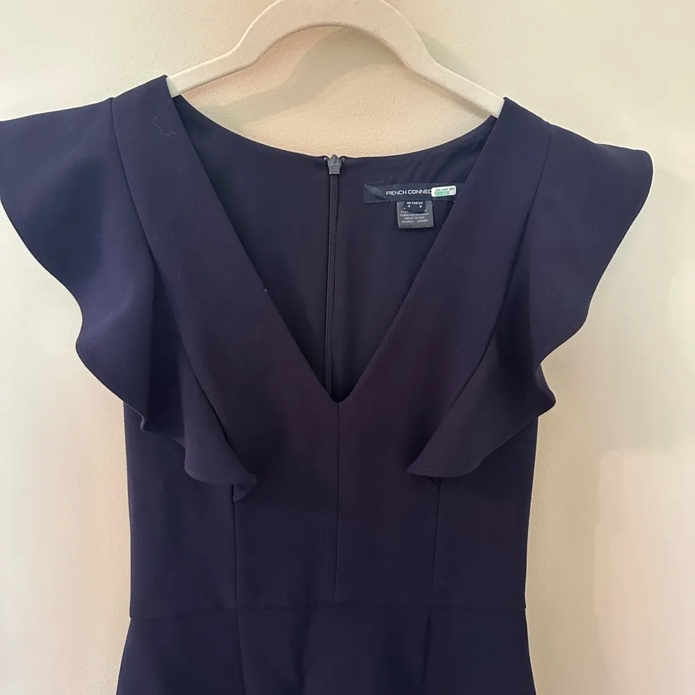 French Connection Blue A-line Mini Dress - Image 4