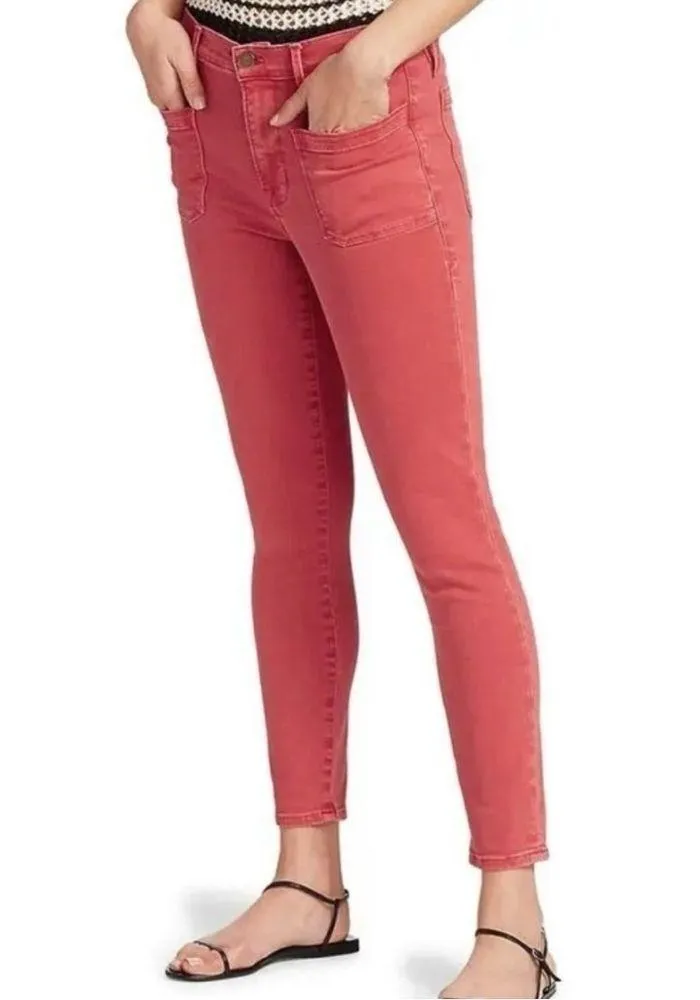 Frame Denim LeBardot Skinny Ankle Jeans in Cherry Size 26 - Image 2
