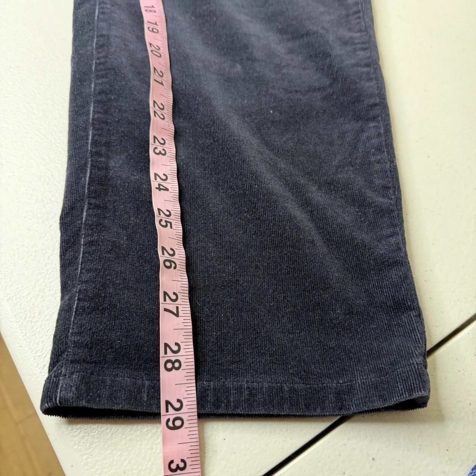 J Jill Corduroy Pants Womens XL Petite Navy Blue Straight Leg Pull On 29” Size undefined - Image 10