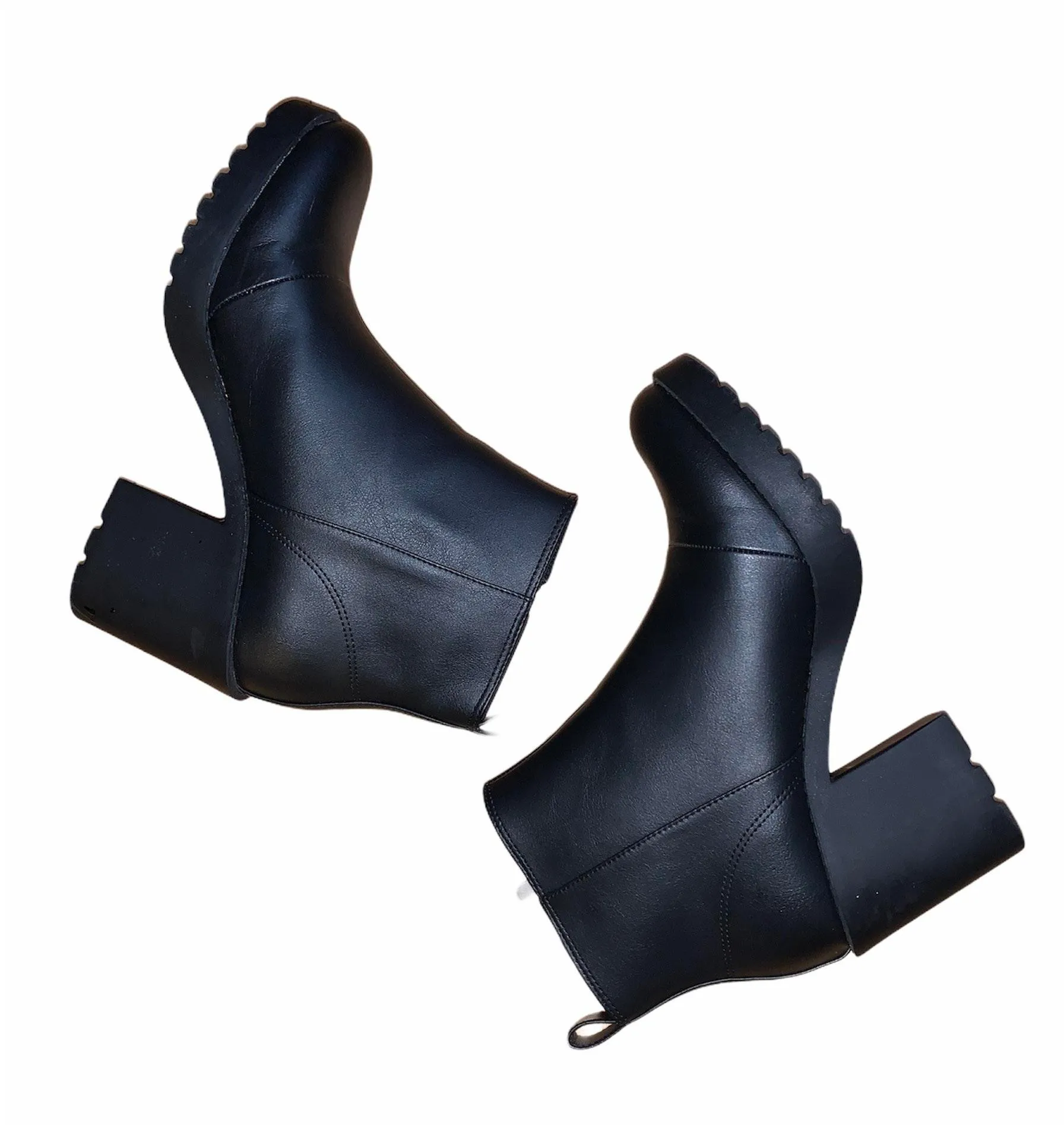 H&M Chunky Sole Side Zip Ankle Boots - Image 2