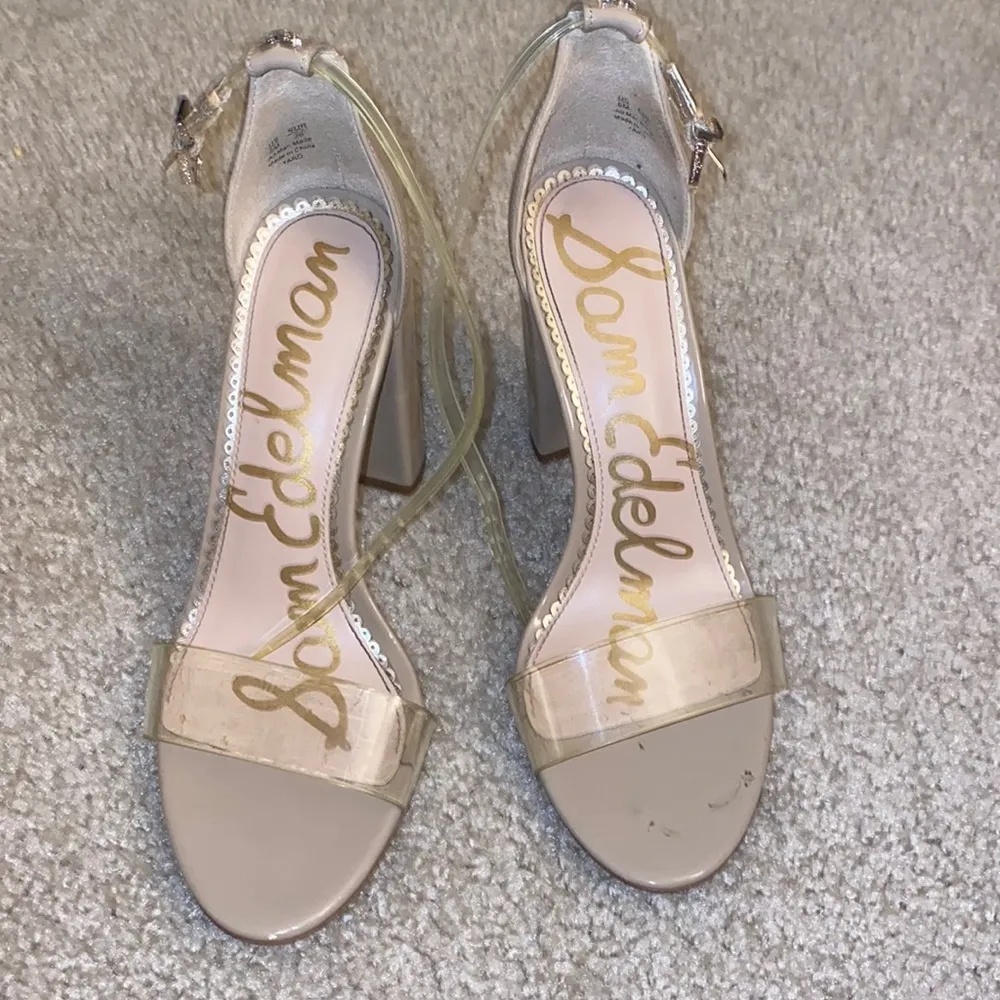 Sam Edelman Yaro Sandals Clear/Tan size 6 - Image 3