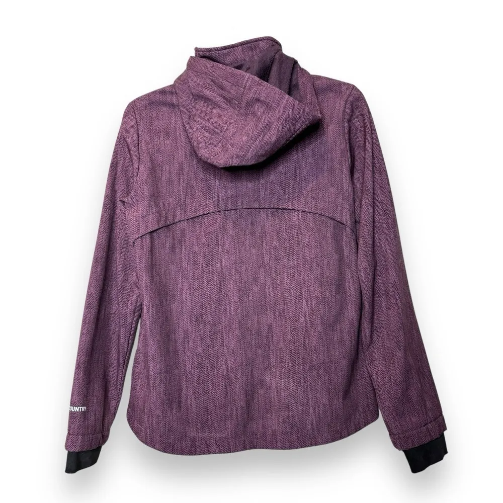 FREE COUNTRY Womens Jacket Freeform Hooded  Sz S W/ thumb holes Fleece lined - Image 2