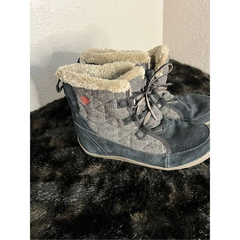 Columbia Minx Shorty Omni-Heat Wool Waterproof Black/Burnt Henna, 8.5 - Image 2