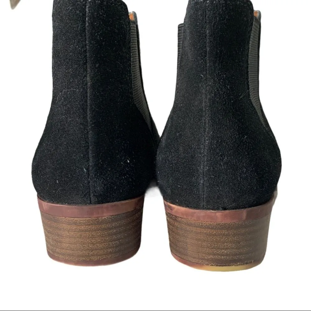 Lucky Brand | US 6.5 | Bellamy Suede Leather Block Heel Pull-On Ankle Bootie - Image 5