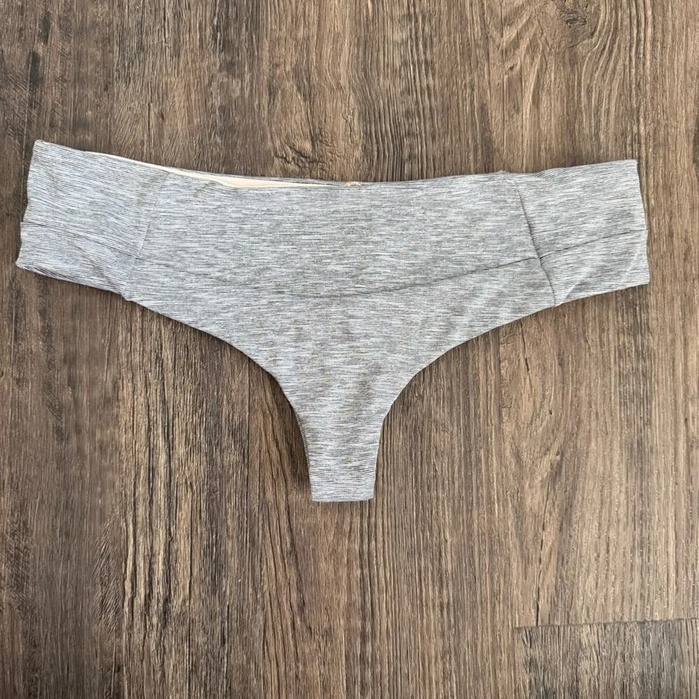 L*Space Boom Bikini Bottom in Reversible Heather Space Dye M - Image 6