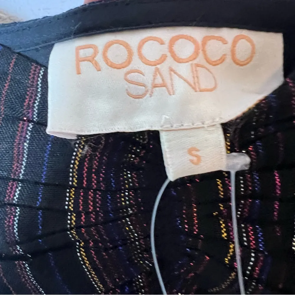 ROCOCO SAND DIVA BLACK COTTON
MULTICOLOR STRIPE Size Small NWT - Image 5