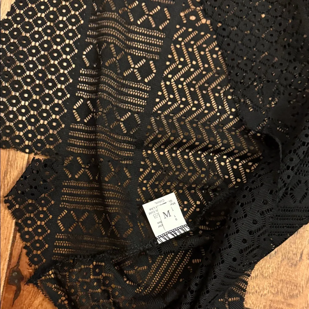 Zara Black Long Sleeve Dress - Image 2