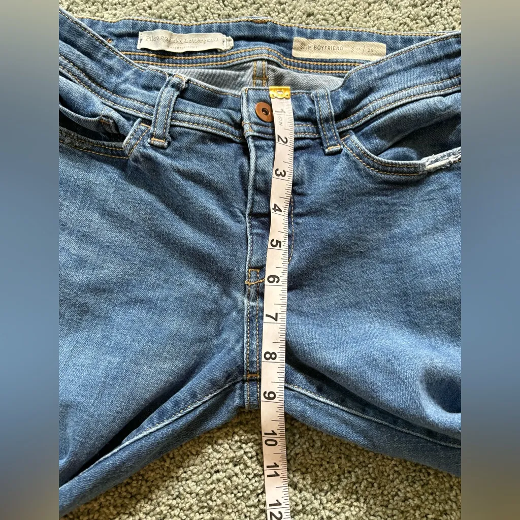 Anthropologie Pilcro And The Letterpress Slim Boyfriend Jeans Sz 25 Distressed - Image 6