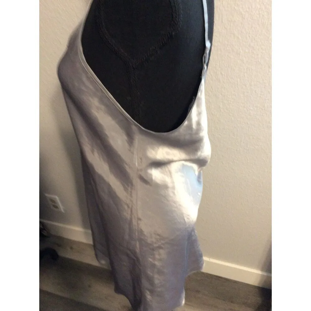 Silver Slip Negligee Nightie Medium M - Image 4