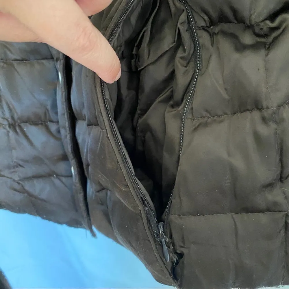 Express chocolate colored puffer zipper - Image 7