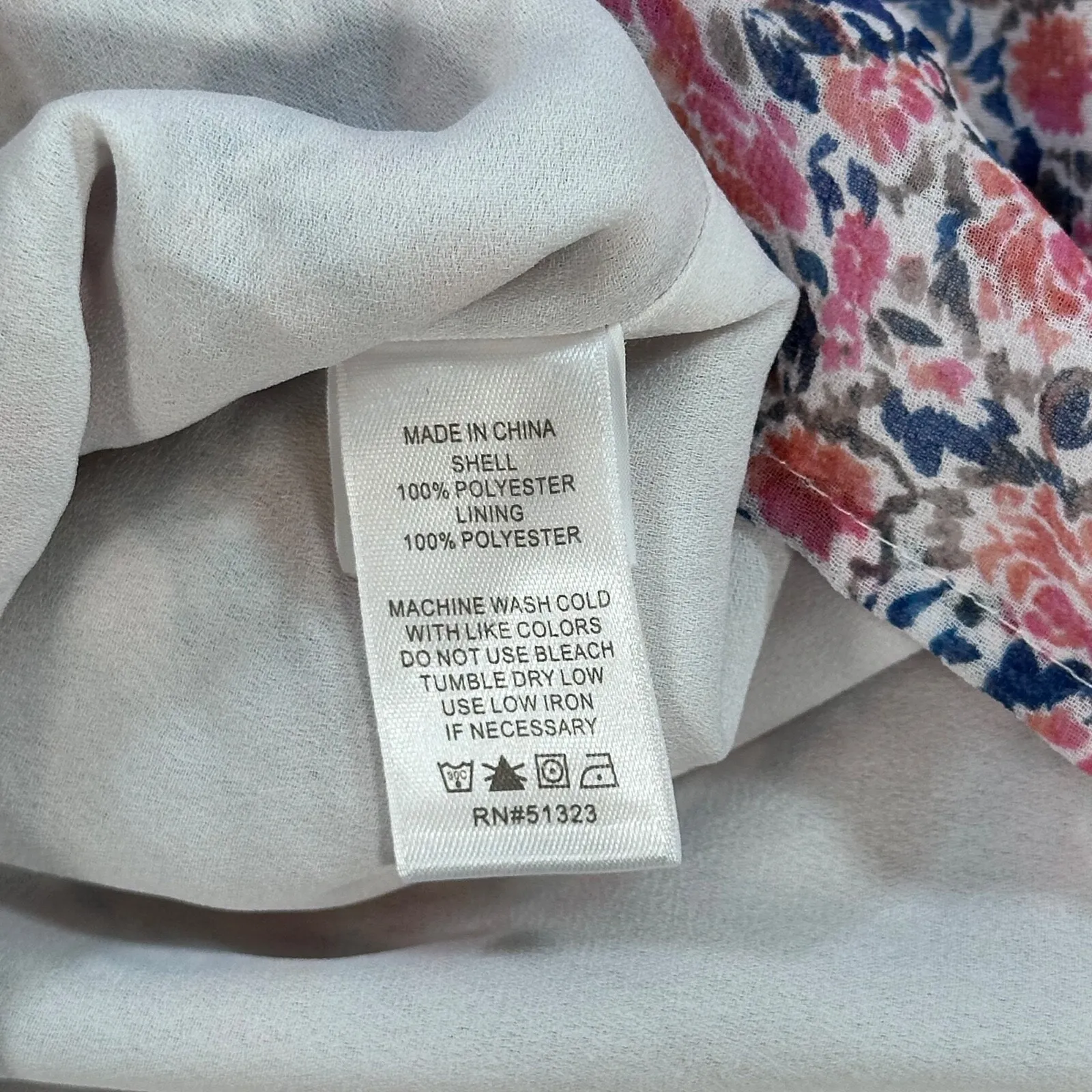 1.State Off SHoulder Halter Top Women's X-Small Blue Floral Tiered Ruffle Sleeve - Image 10