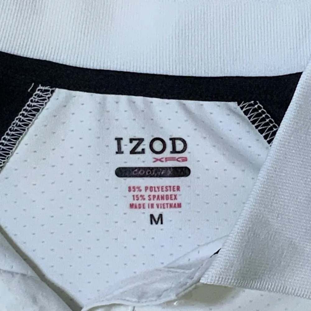 Izod XFG Golf Polo Women’s Athletic Tennis Top Cool FX White Pink Black Medium - Image 2