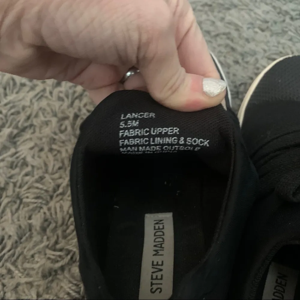 black lace up sock sneakers - Image 11