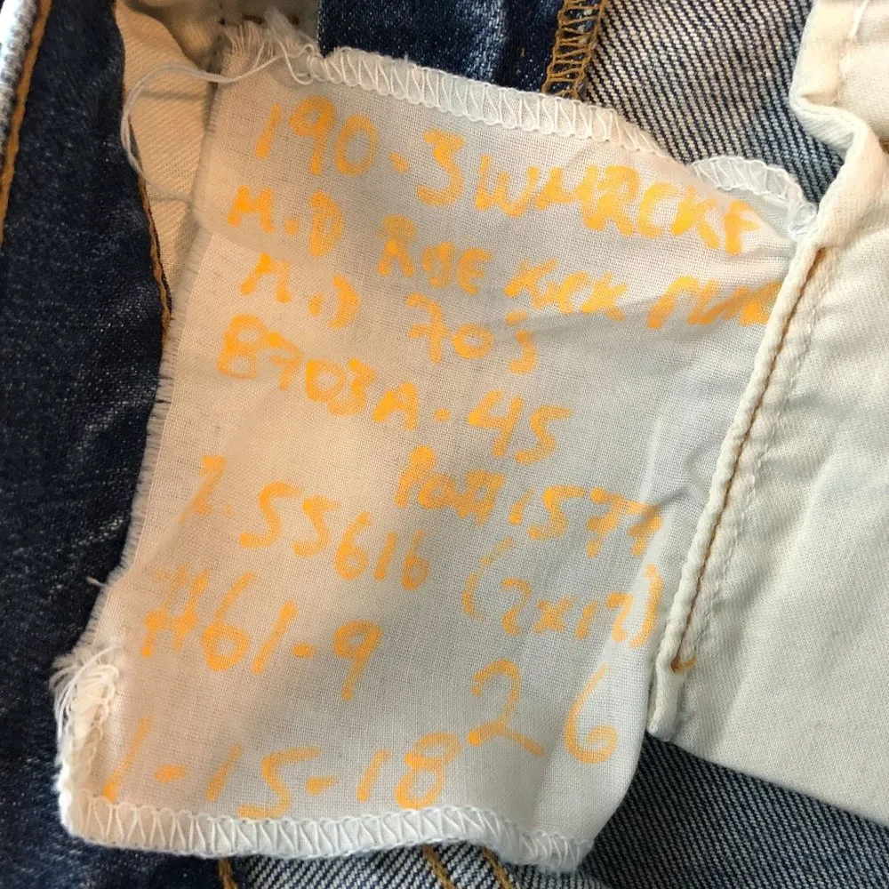 Re/Done Womens Jeans Mid Rise Kick Flare Mid 70s Wash Zip Fly 26 - Image 7