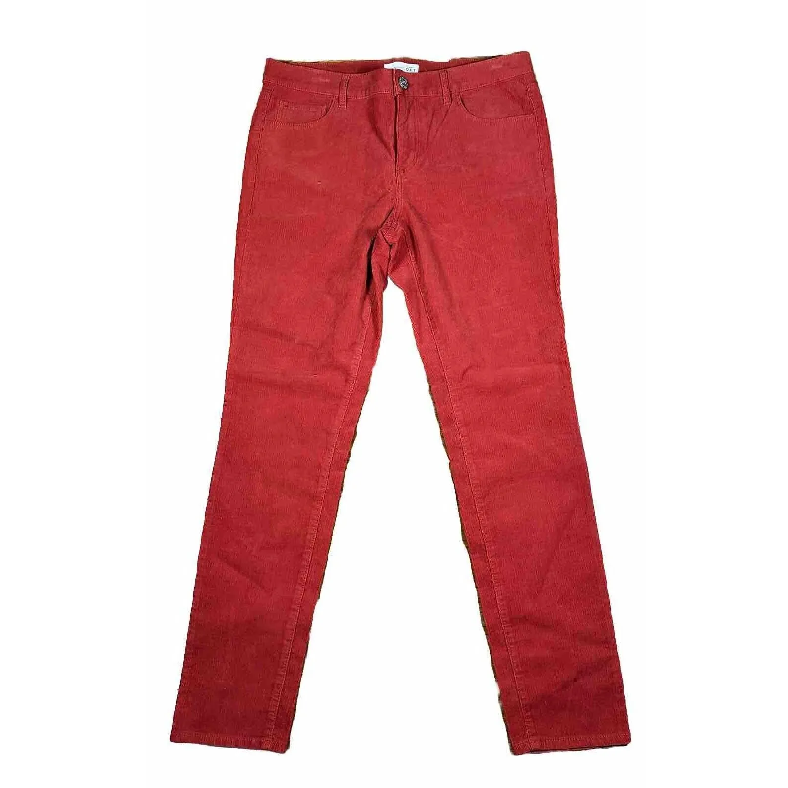 Ann Taylor Loft Women's Size 10 Brown Modern Skinny Corduroy‎ Pants Pockets - Image 2