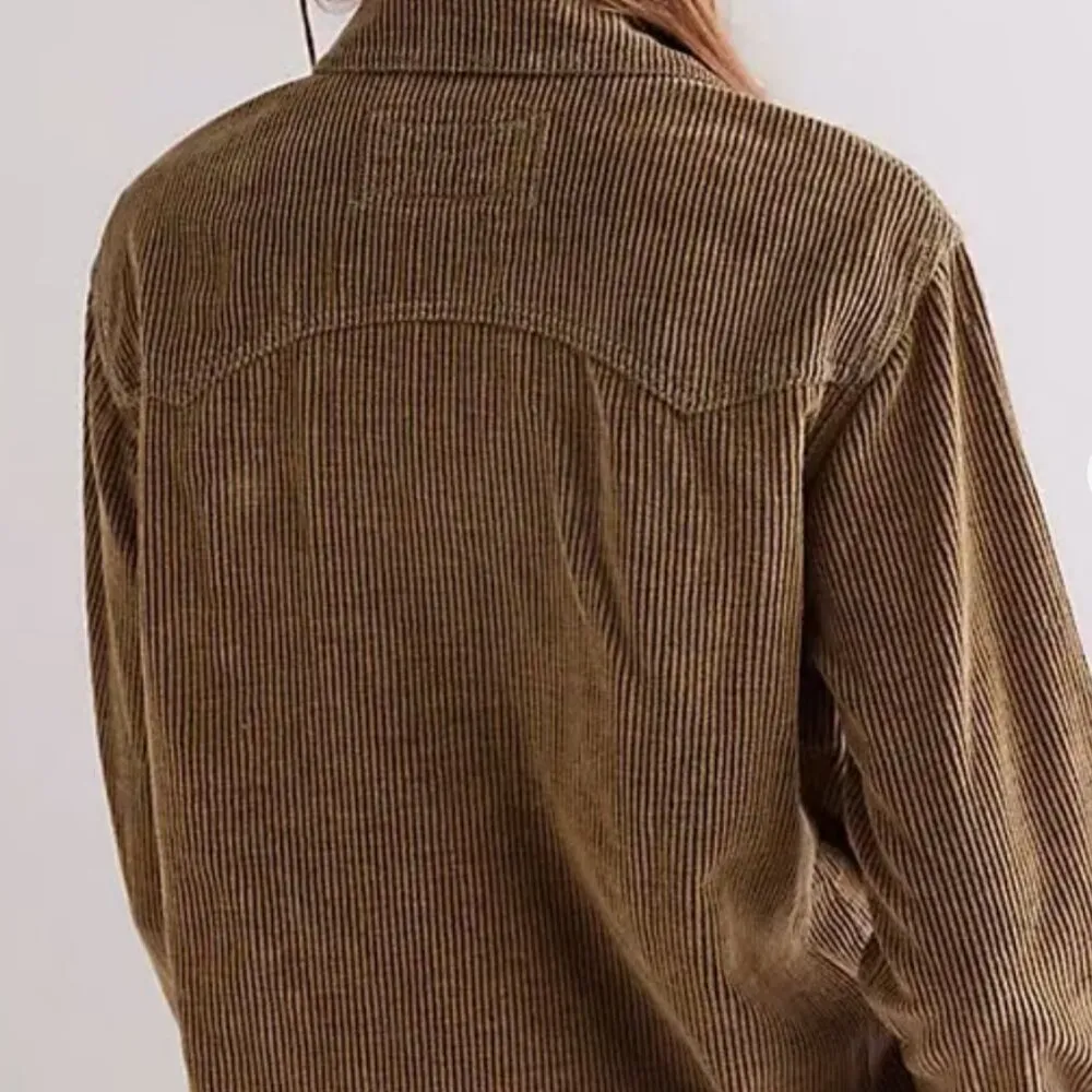 #29 NWT Free People Hideaway Cord Shirt in Roscoe Bermuda - Image 4