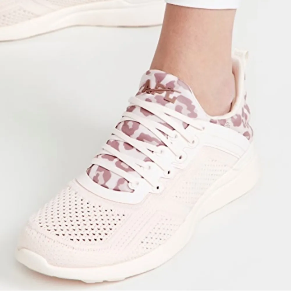 APL Techloom Tracer Sneakers in Creme/Beachwood/Leopard Size 7.5 - Image 2