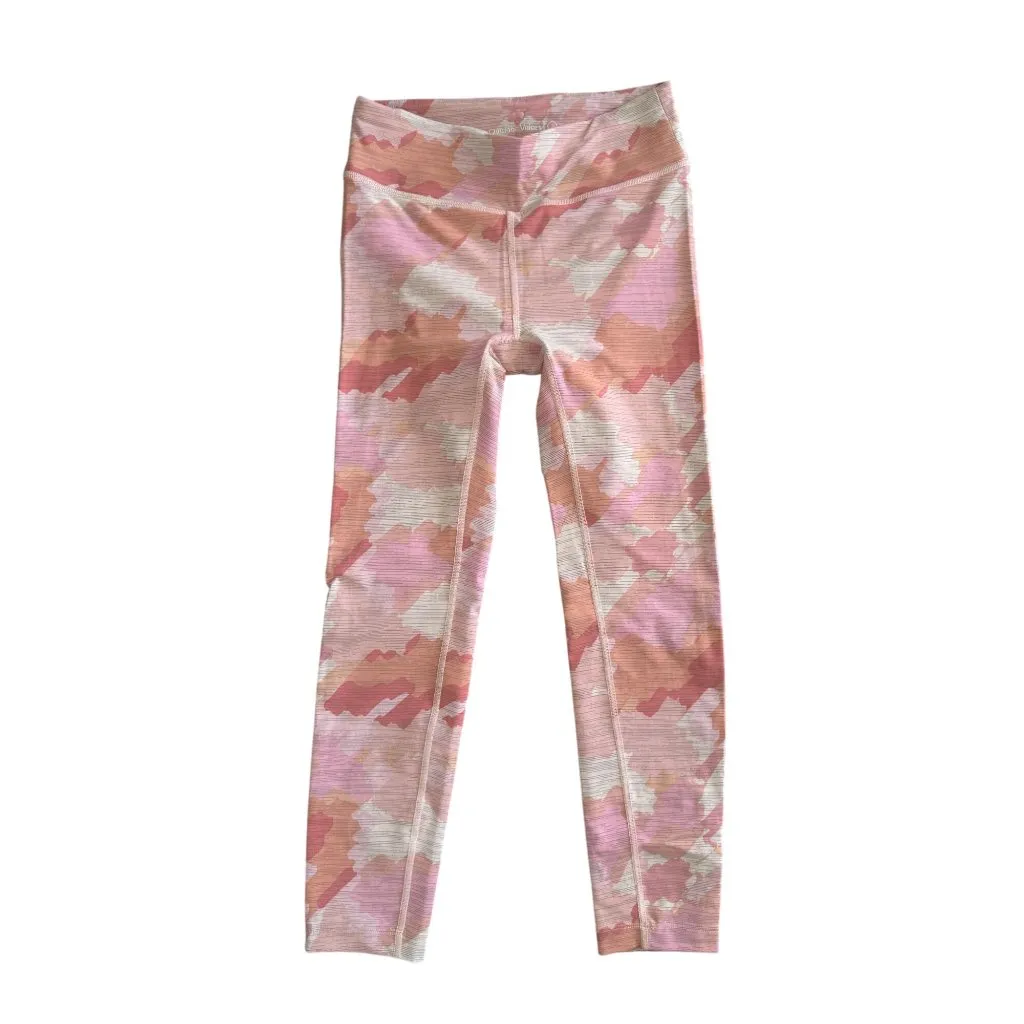 OUTDOOR VOICES Pink Salmon Camo 7/8 Length Leggings Size Small - Image 2