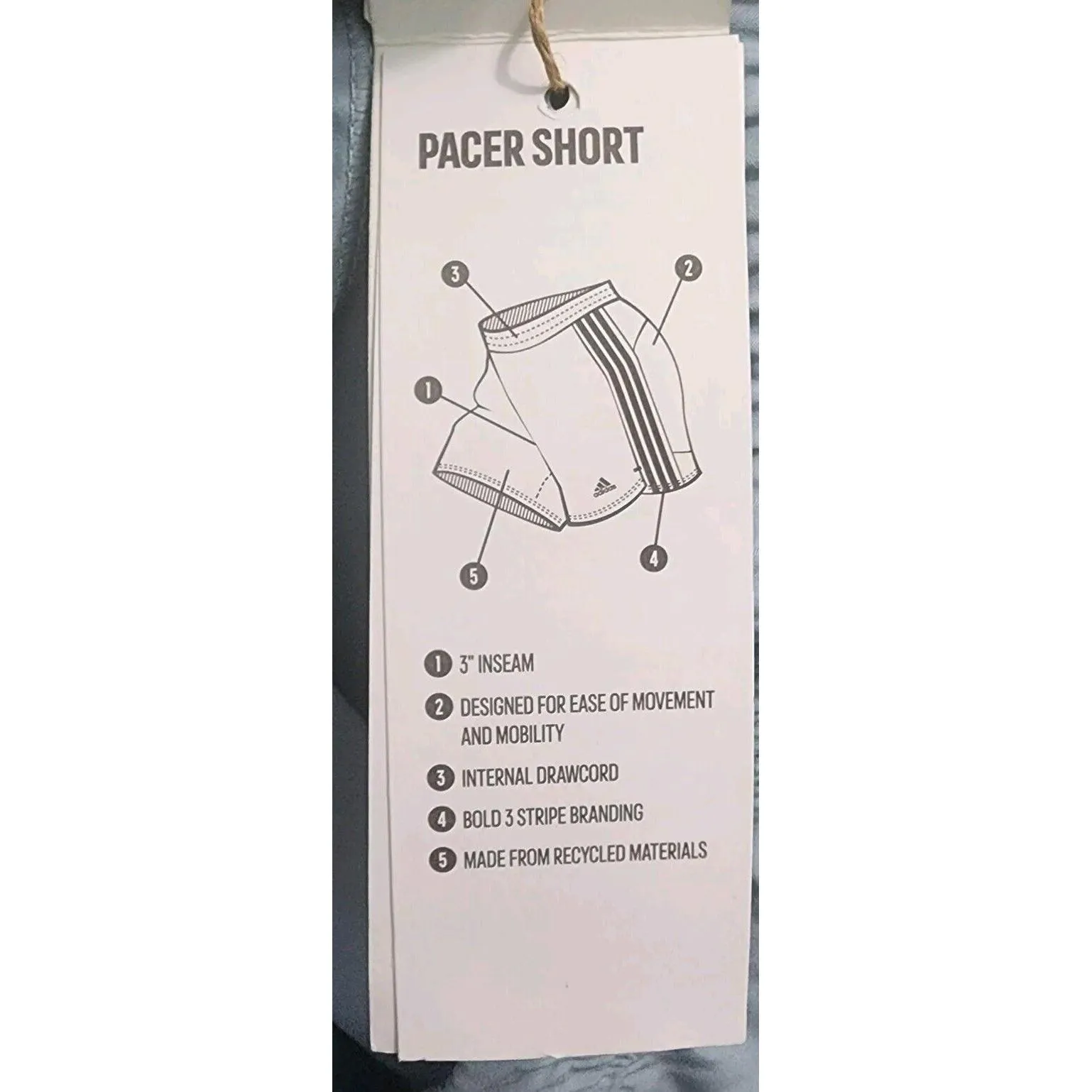 Adidas  Women's Size L Training Entrenamiento‎ Short Light Blue - Image 15