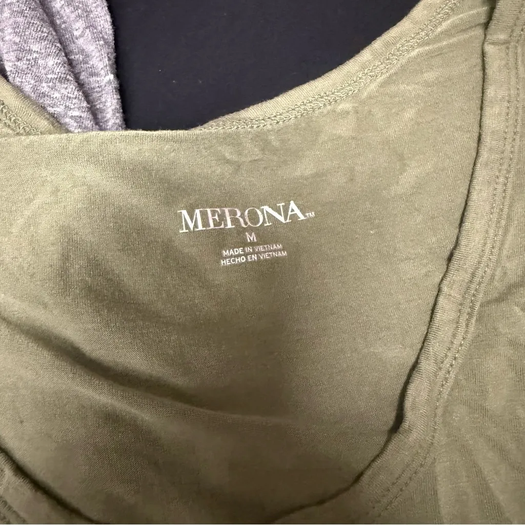 Merona Target Bundle Lot of Five Scoop Neck Bounce Material Round Hem T-Shirts - Image 8