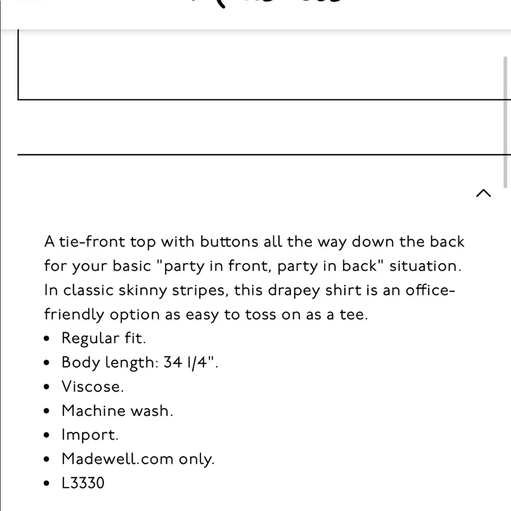 Madewell Button Back Tie Tee In Classon Stripe - Image 8