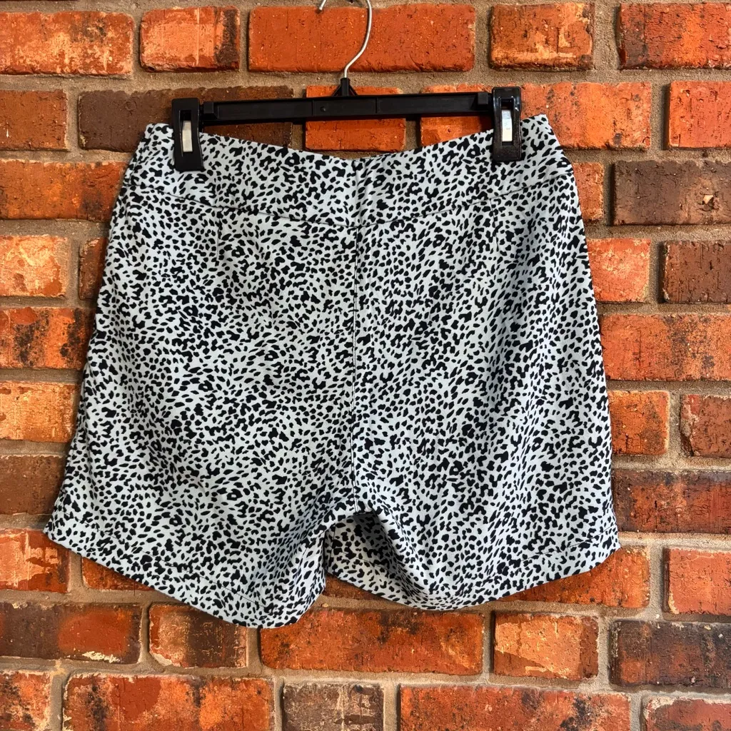 Jamie Sadock womens golf animal print shorts blue 8 - Image 2